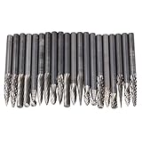 超硬ソリッドバリ，SODIAL(R)20×タングステン鋼超硬ソリッドバリ、ロータリードリルダイグラインダーカービング