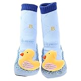 Yuelian(TM) アニマル形ベビーブーティー 新生児ルームシューズ 子供靴 滑り止め付 ファーストシューズ カラフル ベビースニーカー (3 アヒル)