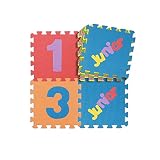 Eight-Day 英文字と数字 安心のノンホル ジョイントマット 子判 ３0cm 10枚 洗える eva 赤ちゃん ベビー フロアマット プレイマット 防音 断熱