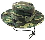 (ビグッド)Bigood サファリハット メンズ ハット テンガロンハット つば広 ブーニーハット レディース 帽子 スポーツ UVカット アウトドア 迷彩 F