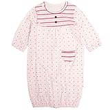 ベビー ツーウェイオール 前開き カバーオール ドレスオール 赤ちゃん 新生児 ピンク 50-70cm