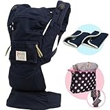 urbanfun collectionアーバンファン 腰ベルト付抱っこひも （ネイビー）【（財）製品安全協会 SGマーク認定】よだれパッド+収納ポーチプレゼント付