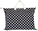 お昼寝布団バッグ 水玉 撥水 ファスナー付き OFTON 【ネコポス発送】 (水玉ブラック)
