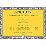 アルシュ 水彩紙 ブロック 185g 荒目18X26cm 20枚 (1795077)