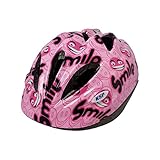 (KINGKA SPORTS) キンカスポーツ Smile 自転車 子供用 超軽量 190g ヘルメット ダイヤルアジャスター (ピンク)