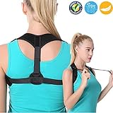 男性の背もたれ姿勢矯正者 - 女性のための調節可能な肩姿勢矯正矯正器 - 大人のための鎖骨支持および背中の矯正のための医療姿勢矯正装置