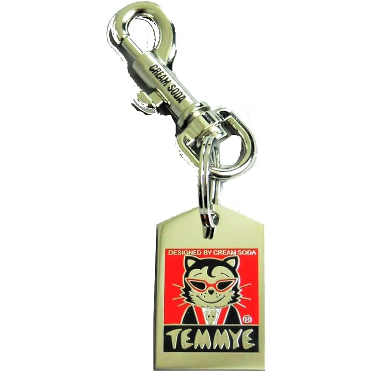 Amazon | CREAM SODA 角ドクロ プレート キーホルダー ☆ creamsoda