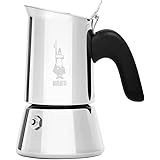 Bialetti Stainless Steel New Venus Coffee Maker, 2 Cups Capacity, Silver