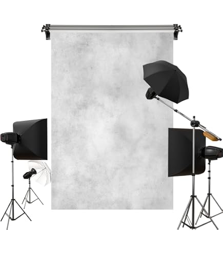 Amazon | Kate 1.5x2.2m ライトグレーの背景布 ビンテージ背景 ポート