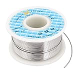 uxcell　糸はんだ　はんだワイヤリール　スプール　ロジンコア　フラックス　錫リード　ロール　1.0mm　63/37　100g