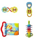 Baby Activity Gift Set for On The GO Musical Bug Crinkle Book Rattle Flip Phone [並行輸入品]