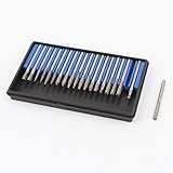 uxcell　回転ヤスリ　ヤスリセット　ロータリーヤスリ　ダブルカット　タングステン鋼　超硬　ソリッド　ツール　3mm x 3mm 20本入り