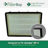 Eureka HF-2 (HF2) HEPA Replacement Filter, Part 61111, 61111A, 61111B. Designed by FilterBuy to fit 