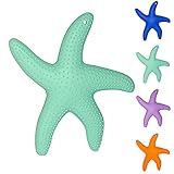 B-PING 赤ちゃん ヒトデ/かいせい　ベビーの歯がため 歯固め (3ヶ月から対象) 食品グレードシリコーン 知育玩具 新生児贈り物 (あさきみどり)