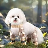 犬用レッグカバー サスペンダー付き レインパンツ 犬 ブーツ 防水 滑り止め ドッグウェア 犬の靴 脱げない 肉球保護 汚れ防止 雨の日対策 梅雨 散歩 お出かけ用 中型犬 小型犬 四足カバー 通気性 軽量 犬用シューズ カーキLサイズ