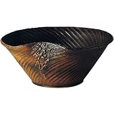 信楽焼　信楽BEST SELECTION　水鉢　コゲラセン彫り　22号　全高27.5cm×幅66cm×奥行62cm