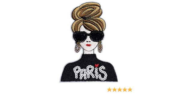 Amazon Co Jp ワッペン ガール 女の子 わっぺん アップリケ 刺繍 スパンコール おしゃれ ガーリー デコ ハンドメイド 手芸 ワッペンデコ ワッペンカスタム ホビー