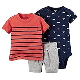 カーターズ Carter's ボディスーツ + ｔシャツ + パンツ　豪華3点セット 3-Piece Bodysuit & Shorts Set 24M (83-86cm) [並行輸入品]