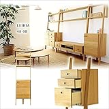 【takano_mokkou 高野木工 LEIRIA レイリア 48サイドボード ホワイトオーク (左開き)】 国産 大川家具 壁面収納 扉付きサイドボード キャビネット 飾り棚 木製 ディスプレイ 本棚】