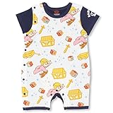 BABYDOLL（ベビードール） ディズニー キャラクター総柄 ロンパース-子供服 男の子 女の子ベビー キッズ DISNEY★Collection -0849B 70cm ネイビー