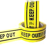 KEEP OUT バリケード テープ 50ｍ 工事現場 荷造 場所取り 2巻 セット