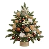 albero festivo - Pino da tavolo, albero da tavolo per le feste | Albero di Natale da tavolo da 18 pollici, albero di Natale delle dimensioni di un tavolo con luci per decorazioni natalizie