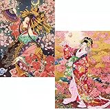 2枚セット 5Ｄダイヤモンドアート キット ダイアモンドビーズ絵画キット DIY・手作り絵画手芸キット 5D モザイクアート ハンドメイド かわいい 芸術品 装飾 ダイヤモンド塗装 全面貼り付けタイプ 30x40cm（スタイル1）