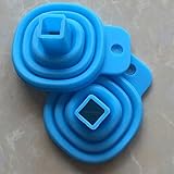 Dagly（TM）シリコーンクリーンジェル実用折り畳み式の折りたたみファンネルホッパーキッチンツールポップ