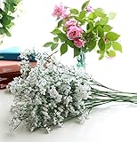 Felimoa 造花 かすみ草 12本セット 本物そっくり インテリア ホワイトかすみ草 観賞植物 手作りブーケ 造花花束 ウエディングブーケ イベント パーティー 撮影 プレゼント 気分転換 リラッ