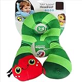 MOMO ベビーネックピロー　トータルセポーター ヘッドレスク 可愛い動物　寝具 首枕　ヘッドレスト 頭保護　車 ベビーカー チャイルドシート用　手洗い可 (リンゴ虫)