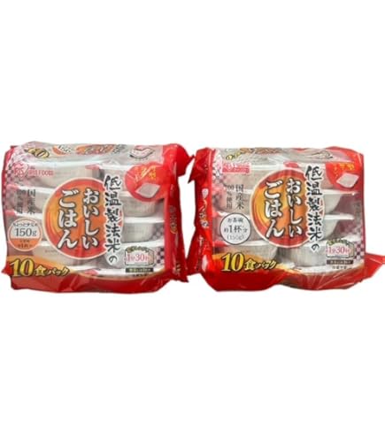 Amazon | [パックご飯] おいしいごはん 低温製法米 180g × 10食 冷蔵