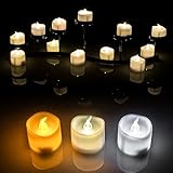 Tealight Candles, AGPTEK® 6PCS Flameless Flickering Candles LED Smokeless Lights Battery-Operated Fo