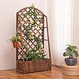 フラワースタンド フラワースタンド多層ソリッドウッドフラワースタンド植物クライミングフレーム屋外バルコニーフラワースタンド Flower racks (色 : B)