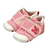 MIKIHOUSE HOTBISCUITS/ミキハウスホットビスケッツ ダブルラッセル ファーストベビーシューズ １３cm,ピンク（08）