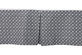 Bacati Arrows Crib/Toddler Ruffles or Skirt, Grey/White by Bacati