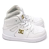 [ディーシーシュー] DC SHOES DT164006 トドラーズ リバウンドハイ WWD(White／White／MetGold) 14.0cm