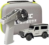 LDARC 1：64スケールミニRCトラックRTR RCロックキャタピラー2.4 GHZホビークラスリモコンカーモデル車RCクロスカントリー（R 01-シルバー)