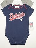 Gerber Childrenswear新しいEngland Patriots 2パックボディスーツサイズ12ヶ月
