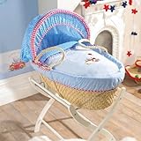 Humphrey's Little Red Car Maize Moses Basket by Izziwotnot