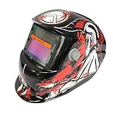 Giantree 溶接ヘルメット、FlameSolarパワード溶接ヘルメット自動暗化フード、Mig Tigアーク溶接機マスクBlue Eagle Design