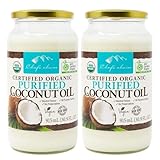 シェフズチョイス オーガニック ココナッツオイル 915ml 精製 無臭 無香 Organic Purified Coconut Oil (915ml x 2個)