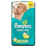 Pampers Baby Dry Size 4+ Maxi Plus 9-20kg (56) - Pack of 6 by Pampers