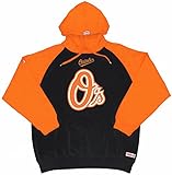 MLB Baltimore Oriolesメンズビッグロゴプルオーバーフード L ブラック