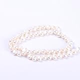 (6-7MM White) - White Round Irregular Natural Freshwater Pearl Loose Beads For Jewellery Making (6-7MM White)