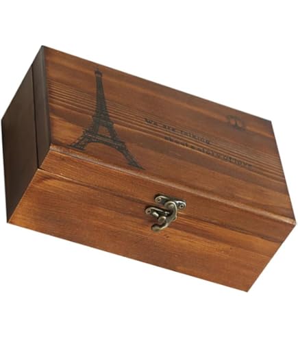 Amazon | MAKETOMONEY 裁縫箱 レトロな木製ソーイングバスケット 裁縫