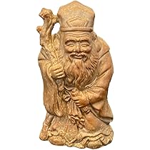 送料無料　時代大珍品 大振り堆朱「福禄寿」の禄出世の神様高46.5ｃｍ 中国古玩 送料無料 時代大珍品 大振り堆朱「福禄寿」の禄出世の神様高