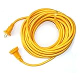 防雨コード ソフト イエロー 15A 10m 1口 KRW65-10/延長コード【KOWA】