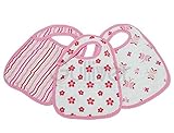 Aden+Anais エイデンアンドアネイ 国内検針済NIBBLE SNAP BIBS ビブ3枚セット princess posie プリンセスポージー 7100 スナップ付きよだれかけ [並行輸入品