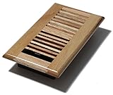 Decor Grates WL408-N Wood Louver Floor Register, Natural Oak, 4-Inch by 8-Inch [並行輸入品]