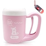 特別割引 PETOOL 足洗いカップ ペット 犬 クリーナー 足洗いブラシ 半自動式 小型犬に最適 回転 便利 シリコーンブラシ 柔軟 マッサージ効果 安全 ピンク